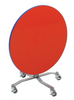 Round Mobile Markerboard EZ Tilt Cafe Table with Adjustable Height - AmTab WCBR