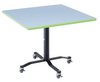 Square Mobile Markerboard EZ Tilt Cafe Table with Adjustable Height - AmTab WCBSQ