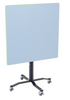 Square Mobile Markerboard EZ Tilt Cafe Table with Adjustable Height - AmTab WCBSQ