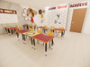 Classroom Environmental of Eclipse Activity Table with High Pressure Laminate Top - AmTab AAE2430D
**Props Not Included**