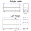 Jonti-Craft Adjustable Mobile Straight-Shelf