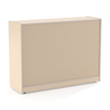 Jonti-Craft Adjustable Mobile Straight-Shelf - White