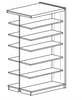 KI CRFD7220A CrossRoads Double Face Adder Unit Library Shelving 20 W x 36 D