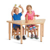 Jonti-Craft Purpose Plus Trapezoid Maple Table**CHAIRS NOT INCLUDED**