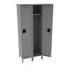 Tennsco Assembled Steel Single Tier 3 Wide Locker with Legs 45 x 18 x 78