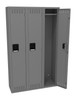 Tennsco STS-121260-C Assembled Steel Single Tier 3 Wide Locker without Legs 36 x 12 x 60