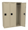 Tennsco STS-151860-C Assembled Steel Single Tier 3 Wide Locker without Legs 45 x 18 x 60