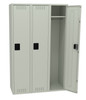 Tennsco STS-151872-C Assembled Steel Single Tier 3 Wide Locker without Legs 45 x 18 x 72