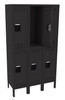 Tennsco DTS-121530-3 Assembled Steel Double Tier 3 Wide Locker with Legs 36 x 15 x 66