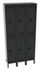 Tennsco DTS-121536-3 Assembled Steel Double Tier 3 Wide Locker with Legs 36 x 15 x 78