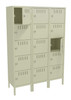 Tennsco BS5-151512-3 Assembled Steel 5 Tier Box Lockers 3 Wide with Legs 45 x 15 x 66 