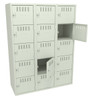 Tennsco BS5-151812-C Assembled Steel 5 Tier Box Lockers 3 Wide without Legs 45 x 18 x 60