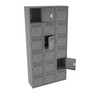 Tennsco BS6-121212-C Assembled Steel 6 Tier Box Lockers 3 Wide without Legs 36 x 12 x 72