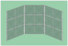 SportsPlay 551-510 Baseball Backstop Prefabricated Panels with Two 45 Inch Wings