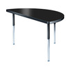 Half Round Activity Tables with Modern Classic Legs - Allied CLS48HR