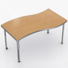 Aero Surge Shaped Activity Table with Adjustable Height - Allied USA