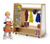 Whitney Brothers WB1734 Mobile Dress Up Center with Trays and Mirror 48"W x 23.50"D x 49.25"H