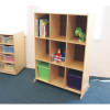 Whitney Brothers WB0809 Nine Cubby Storage and Teaching Center 36.50"W x 17.50"D x 50.50"H