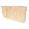 Whitney Brothers WB0716 Four Section Locking Backpack Storage 47.50"W x 15.75"D x 24.75"H