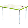 Dry Erase Rectangle Tables with Modern Classic Legs - Allied CLS-REC-DE