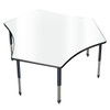 Aero Team Shaped Dry Erase Table with Adjustable Height - Allied USA ARO6072TMDE Aero Team Shaped Dry Erase Table with Adjustable Height - Allied USA ARO6072TMDE