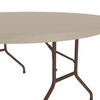Tamper Resistant Heavy Duty Blow-Molded Plastic Round Folding Table - Correll RX60