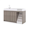 Toddler Walk Up Changing Table - Tot Mate TM85 **Shadow Elm - Sink Left with Stairs Right** Toddler Walk Up Changing Table - Tot Mate TM85 **Shadow Elm - Sink Left with Stairs Right**