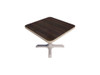 Square Cafe Table with Cast Iron Pedestal Base - AmTab