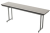 AmTab Particleboard Core Rectangle Training Table Cantilever Legs