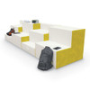 Environmental of Elevate Steps Tiered Soft Seating 3-Tier Straight Seat - MooreCo TS1002
**Props Not Included**