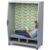 Mobile Think Nook with Upholstery and Magnetic White Board Backing - Haskell THKNK