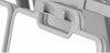 Haskell ECEASEL Two Sided Easel with Center Storage on Casters 40 W x 61 H x 27 D hooks 
