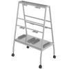  Haskell ECEASEL Two Sided Easel with Center Storage on Casters 40 W x 61 H x 27 D 