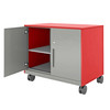 Allied Mobile Metal Storage with Shelves and Doors