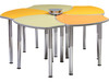 Puzzle Pentagon Table with Galaxy Legs - Columbia TB-ACG-PENT-6480-AO **Multiple Units - Sold Separately. Optional Power supply