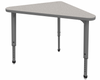 Apex Adjustable Height Triangle Student Desk with Light Duty Melamine Top - Marco 