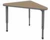 Apex Adjustable Height Triangle Student Desk with Light Duty Melamine Top - Marco 