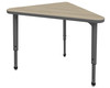 Apex Triangle Adjustable Height Student Desk with Light Duty Melamine Top - Marco 38-2272