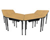 Apex Series Trapezoid Student Desk Configurations