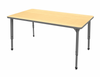 Apex Adjustable Height Rectangle Student Table with Light Duty Melamine Top - Marco