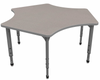Apex Adjustable Height Delta Student Table with Light Duty Melamine Top