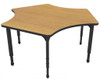 Apex Adjustable Height Delta Student Table with Light Duty Melamine Top