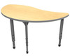 Apex Wave Half Round Adjustable Height Student Table with Light Duty Melamine Top - Marco 38-2252 Apex Wave Half Round Adjustable Height Student Table with Light Duty Melamine Top - Marco 38-2252