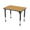 Premier Rectangle Adjustable Height Student Desk with Light Duty Melamine Top - Marco