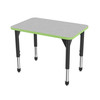 Premier Rectangle Adjustable Height Student Desk with Light Duty Melamine Top - Marco