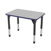 Premier Rectangle Adjustable Height Student Desk with Light Duty Melamine Top - Marco