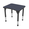 Premier Curve Adjustable Height Student Desk with Dry Erase Melamine Top - Marco 43-2291-B