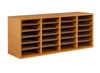 Safco 9423 Wood Adjustable Literature Organizer 24 Compartments