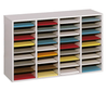 Safco 9424 Wood Adjustable Literature Organizer 36 Compartments