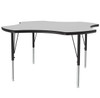 Clover Activity Table with High Pressure Laminate Top - Scholar Craft FS949CL48-2140
